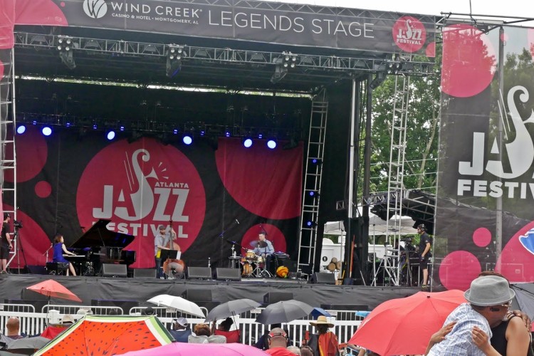 Yoko Miwa Trio on the Legends Stage at the Atlanta Jazz Festival