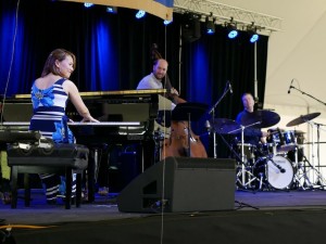 The Yoko Miwa Trio at the 2018 Litchfield Jazz Festival with Will Slater, Yoko Miwa, and Scott Goulding