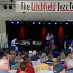 The Yoko Miwa Trio at the 2018 Litchfield Jazz Festival with Yoko Miwa, Will Slater, and Scott Goulding