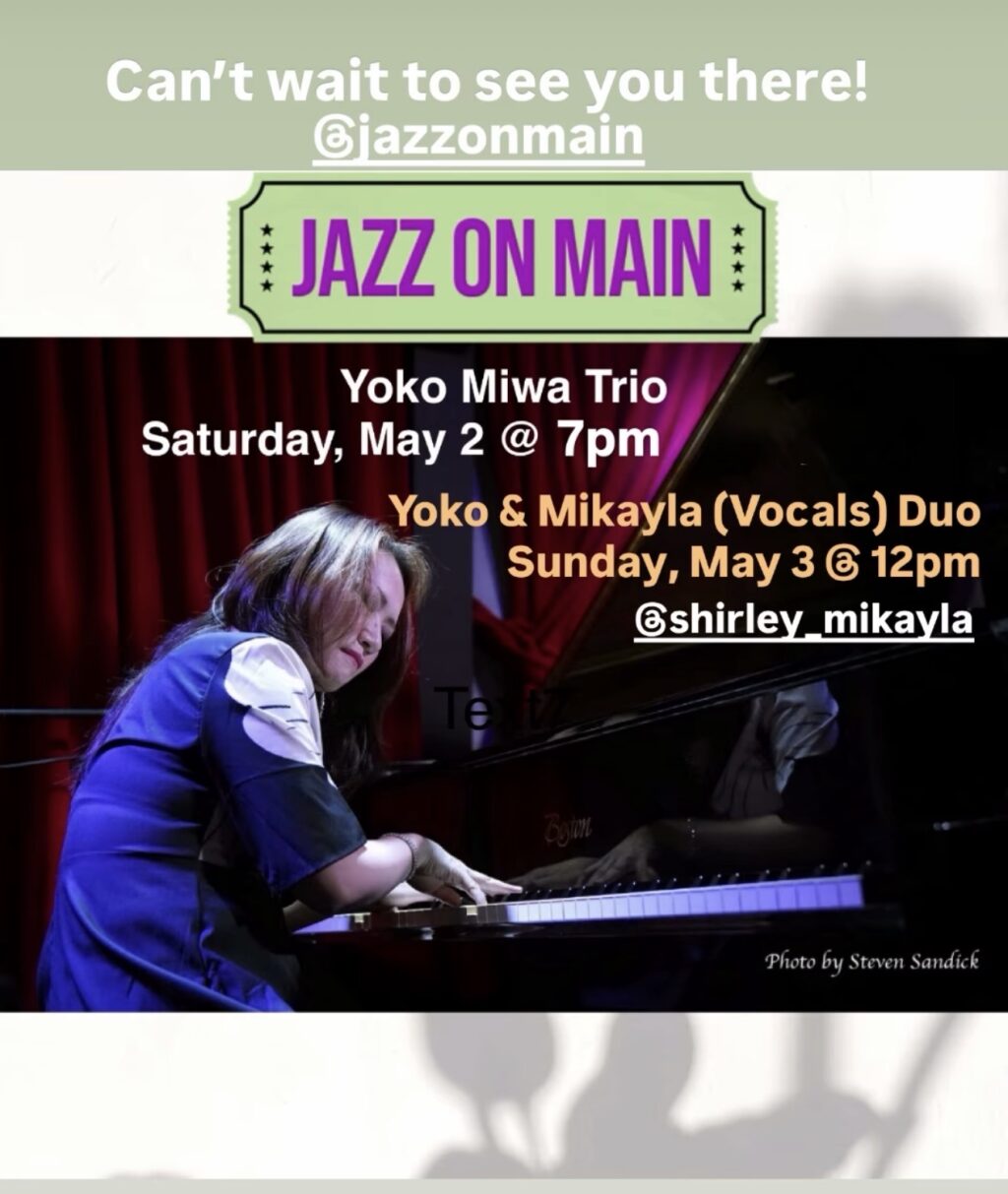Yoko Miwa at Jazz on Main in Mount Kisco, NY