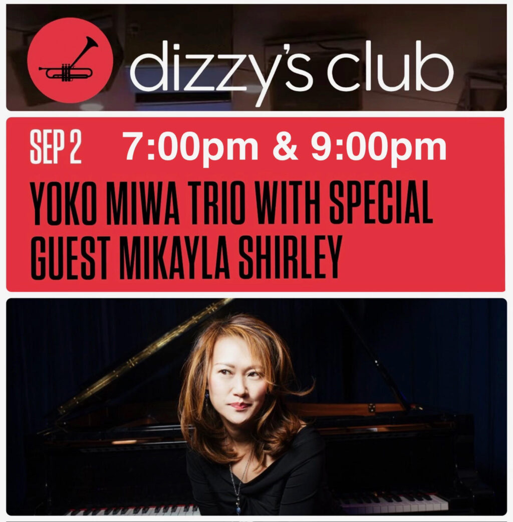 Yoko Miwa Trio at Dizzy's Club