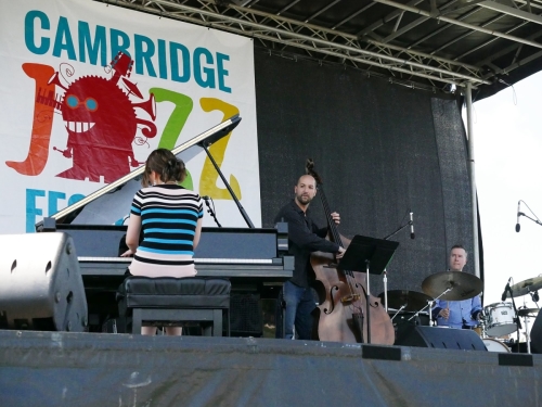 Yoko Miwa Trio at 2019 Cambridge Jazz Fest. Photo by Janice Tsai. 